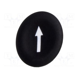 1 pcs x SCHNEIDER ELECTRIC - ZBA335 - Actuator lens, 22mm, Harmony XB4, Actuator colour: black