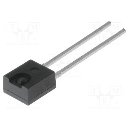 1 pcs x ONSEMI - QSE113 - Phototransistor, 5mm, λp max: 880nm, 5V, 50°