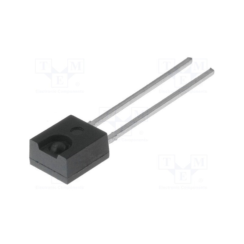 1 pcs x ONSEMI - QSE113 - Phototransistor, 5mm, λp max: 880nm, 5V, 50°