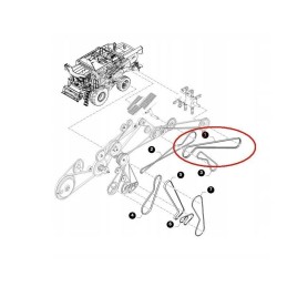 Puller belt new holland cx 2hb4894 84075635 cnh