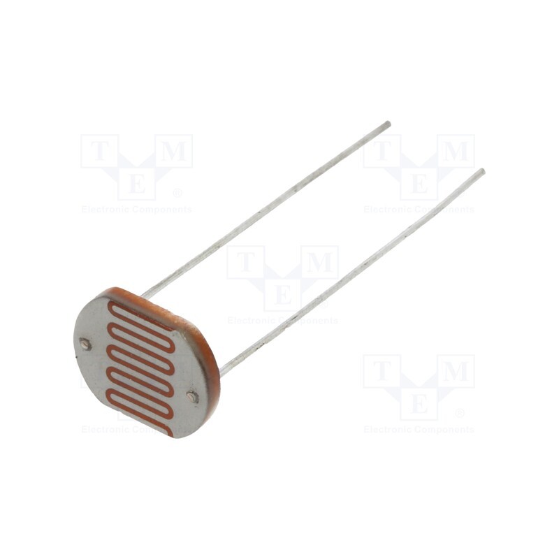 1 pcs x Token - PGM1201 - Photoresistor, 250mW, 4÷10kΩ, 560nm, THT, 250VDC, ØLED: 12mm