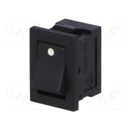 1 pcs x MIYAMA - DS-850K-S-WD-K - ROCKER, SPST, Pos: 2, ON-OFF, 3A/250VAC, black, none, Rcont max: 20mΩ