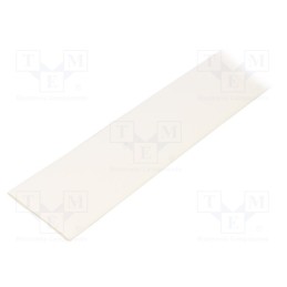 1 m x TASKER - GTM 5025 W - Heat shrink sleeve, glueless, 2: 1, 50.8mm, L: 1m, white