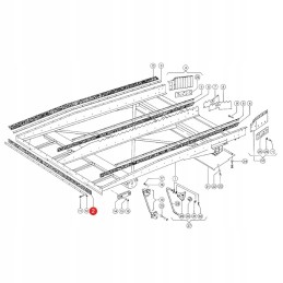 Rubber cover for the grain pan Claas 600461 3 units