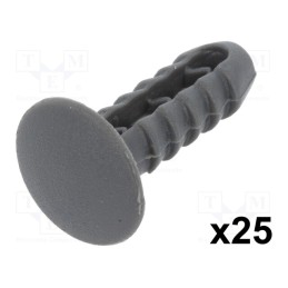 1 pcg x ROMIX - 10074 - Trim clip, 25pcs, Fiat, OEM: 14591887, L: 25.3mm, polyamide, push-in