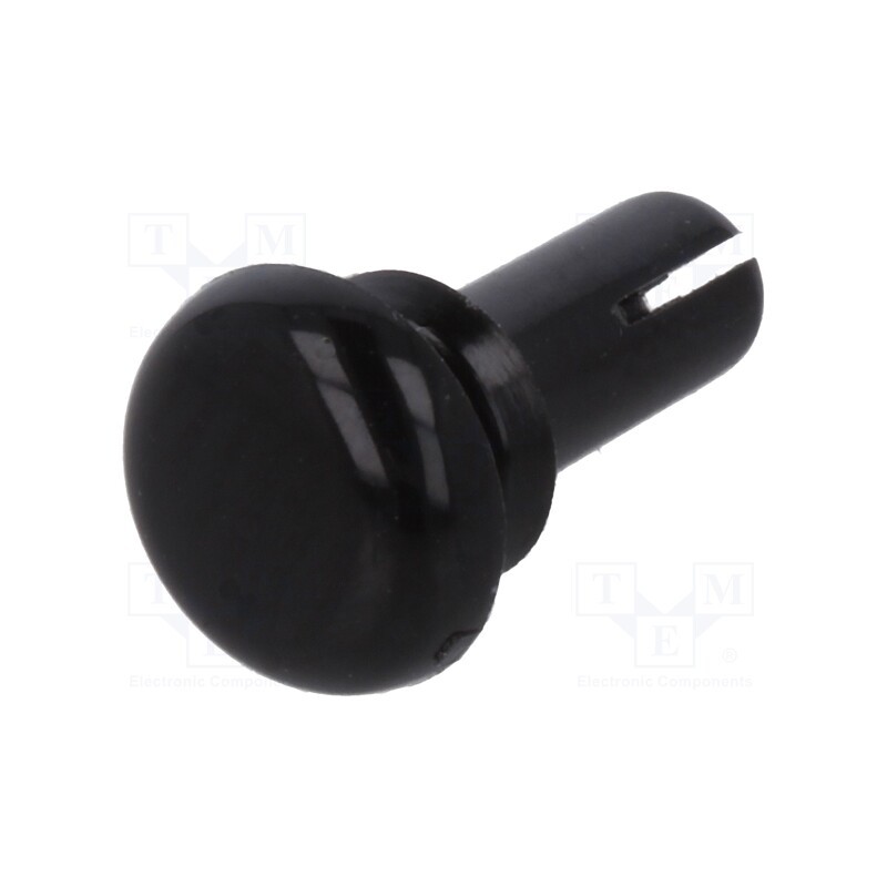 10 pcs x DREMEC - 8G401V20071 - Rivet, polyamide, L.rivet: 6.5mm, Panel cutout diam: 3.1mm, black