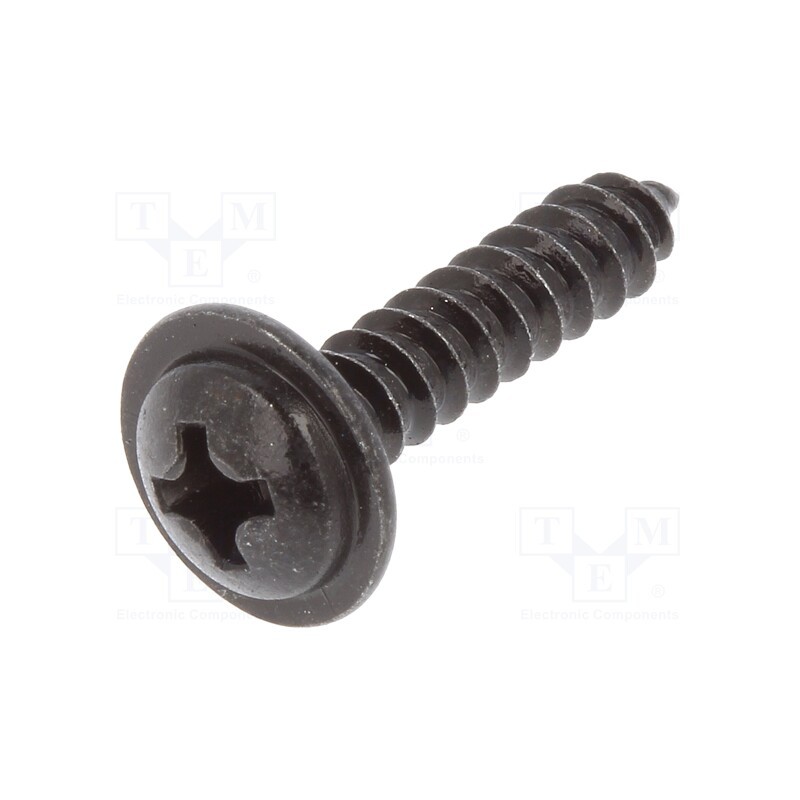 1 pcg x ROMIX - 59201 - Screw, 100pcs, 16mm, steel, black, Thread: 3,5