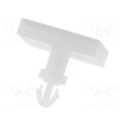 10 pcs x FIX&FASTEN - FIX-CSS-8 - PCB distance, polyamide, L: 8mm, self-adhesive, natural, UL94V-2