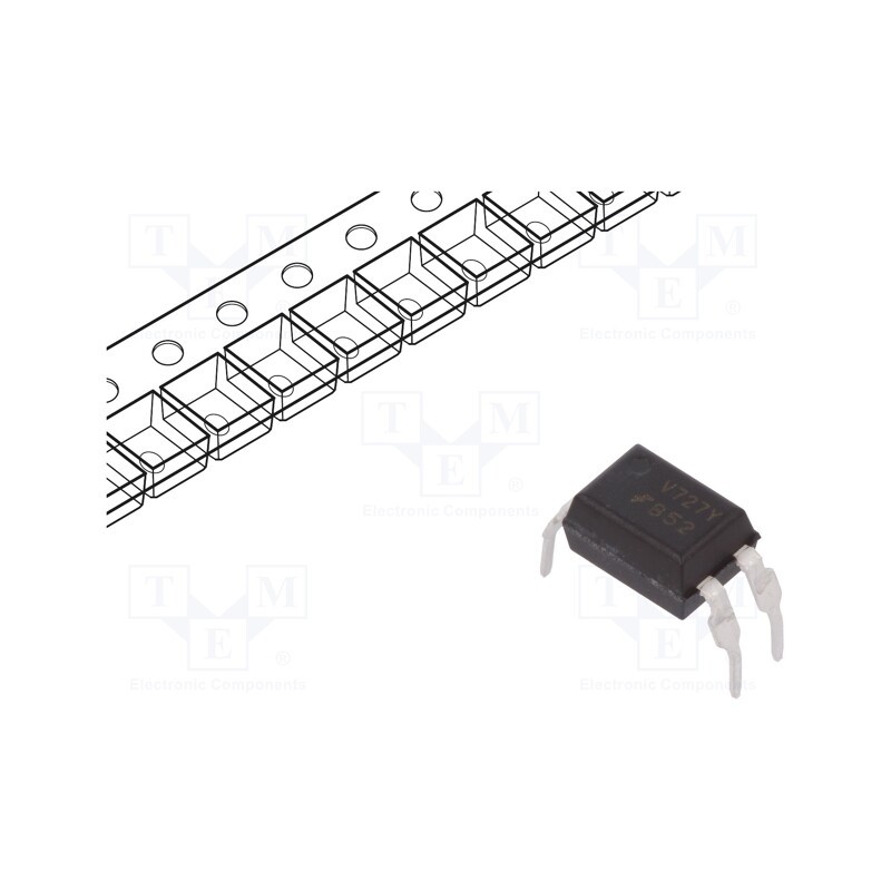 1 pcs x ONSEMI - FOD852300W - Optocoupler, THT, Ch: 1, OUT: Darlington, 5kV, DIP4