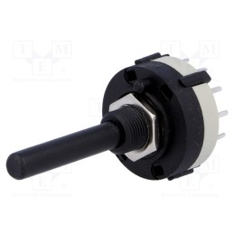 1 pcs x CANAL ELECTRONIC - SR26NS1-1-12P-M10-38R6 - Switch: rotary, Pos: 12, 0.3A/125VAC, 1A/30VDC, Poles number: 1, 30°
