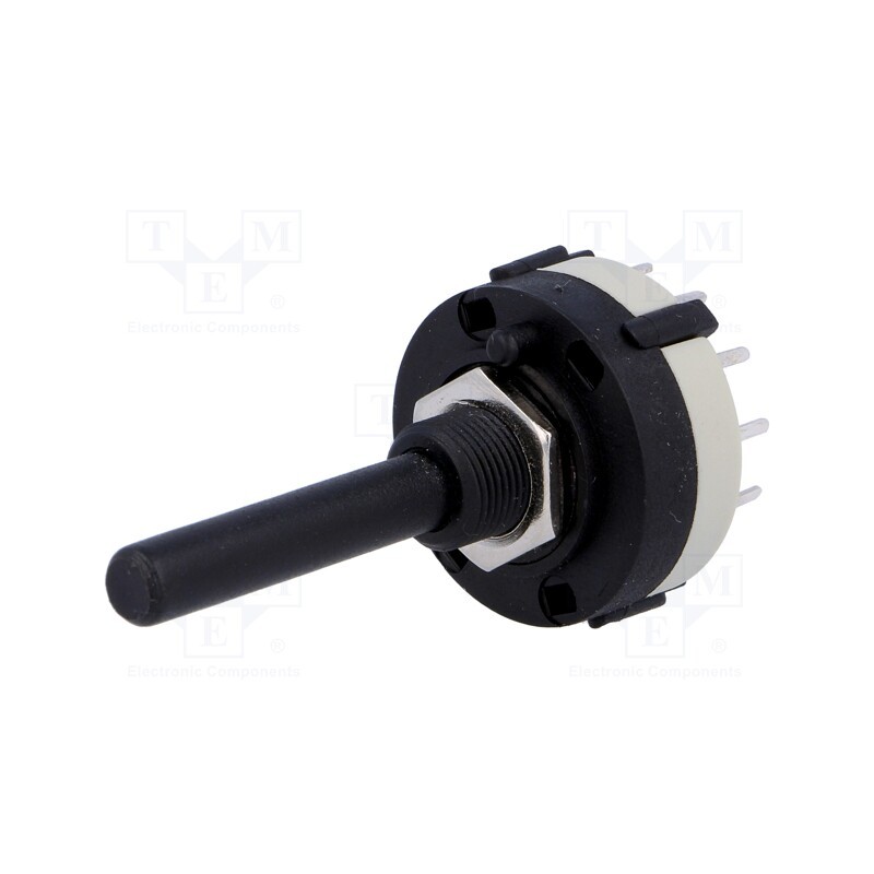 1 pcs x CANAL ELECTRONIC - SR26NS1-1-12P-M10-38R6 - Switch: rotary, Pos: 12, 0.3A/125VAC, 1A/30VDC, Poles number: 1, 30°