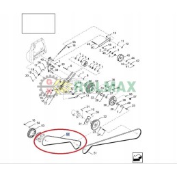 Belt new holland cx csx cs cl 84075955
