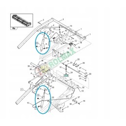 New Holland header hydraulic cylinder 84247303