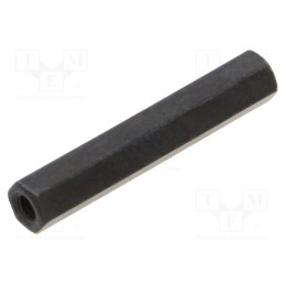 10 pcs x DREMEC - 113X30SW - Screwed spacer sleeve, 30mm, Int.thread: M3, hexagonal, brass