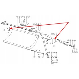 726020 0 mounting plate for concave adjustment
