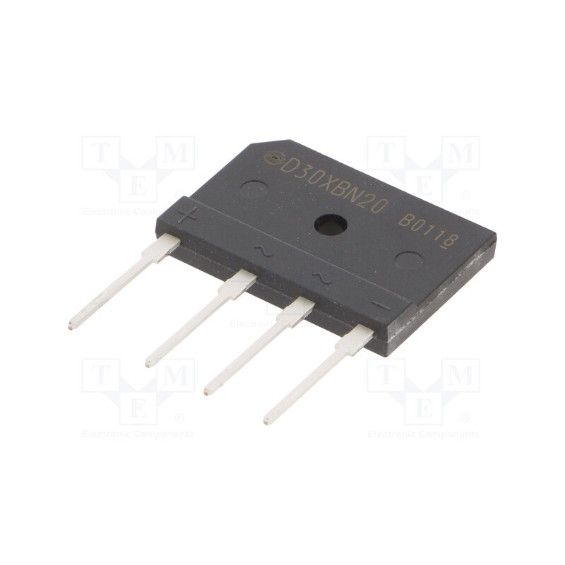 1 pcs x SHINDENGEN - D30XBN20-7000 - Bridge rectifier: single-phase, Urmax: 200V, If: 30A, Ifsm: 350A