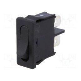 1 pcs x Marquardt - 1901.1102 - ROCKER, SPST, Pos: 2, OFF-ON, 6A/250VAC, black, IP40, none, 100mΩ