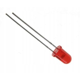 LED 5mm red 12 5 80mcd 60 diffusion