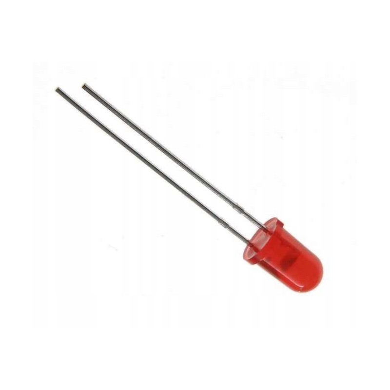 LED 5mm red 12 5 80mcd 60 diffusion