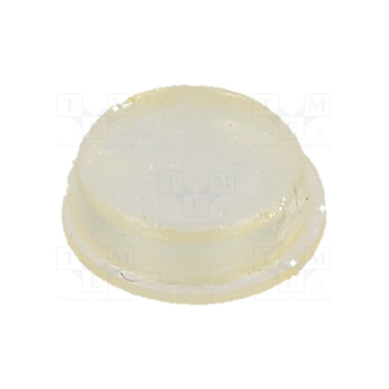 10 pcs x KEYSTONE - 780-C - Self-adhesive foot, Ø: 9.5mm, H: 3.2mm, transparent, polyurethane