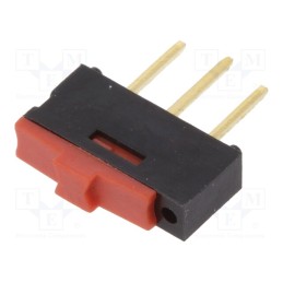 1 pcs x Nidec Copal Electronics - CL-SA-12C-22 - Switch: slide, Pos: 2, SPDT, 0.5A/12VDC, ON-ON, THT, Leads: straight