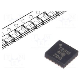 1 pcs x MICROCHIP TECHNOLOGY - ATTINY2313A-MMH - IC: AVR microcontroller, VQFN20, 1.8÷5.5VDC, Ext.inter: 18, Cmp: 1