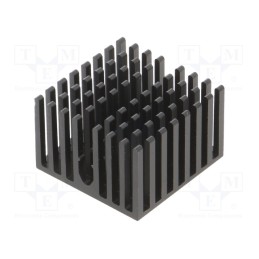 1 pcs x BOYD CORP - 374424B00035G - Heatsink: extruded, grilled, BGA,FPGA, black, L: 27mm, W: 27mm
