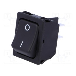 1 pcs x SCI - R13-117A-01-BB-2D - ROCKER, DPST, Pos: 2, ON-OFF, 10A/250VAC, black, none, 50mΩ, UL94V-2