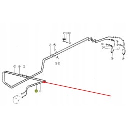 602832 0 hydraulic hose of the steering system