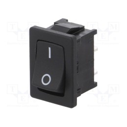 1 pcs x Marquardt - 1801.1146 - ROCKER, SPST, Pos: 2, ON-OFF, 10A/250VAC, black, IP40, 100mΩ, UL94V-2