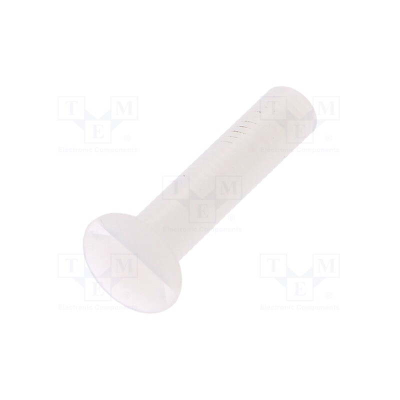 10 pcs x DREMEC - 8G202V50310 - Screw, M5x25, 0.8, Head: countersunk, slotted, 1,4mm, polyamide