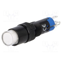 1 pcs x ONPOW - LAS4Y-11/24/W - Switch: push-button, Pos: 2, SPDT, 0.5A/250VAC, 1A/24VDC, ON-(ON)