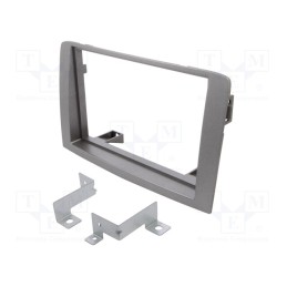 1 pcs x PER.PIC. - MA42003.2/T-05 - Radio frame, Fiat,Lancia, 2 DIN, silver