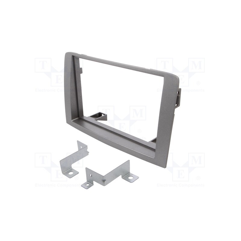 1 pcs x PER.PIC. - MA42003.2/T-05 - Radio frame, Fiat,Lancia, 2 DIN, silver