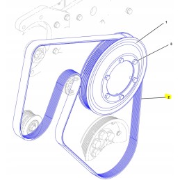 Multi V-belt cat crawler and wheeled excavator