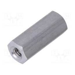 10 pcs x DREMEC - 135X15 - Screwed spacer sleeve, 15mm, Int.thread: M3, hexagonal, aluminium