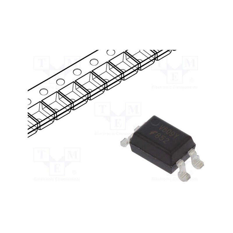 1 pcs x ONSEMI - FOD8523S - Optocoupler, SMD, Ch: 1, OUT: Darlington, Uinsul: 5kV, Uce: 300V