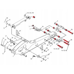 Kubota KX61 3-angle bucket pins and bushings set