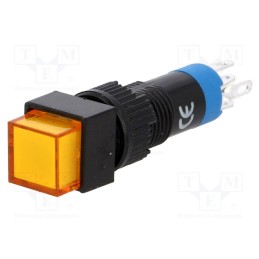 1 pcs x ONPOW - LAS4F-11/230/O - Switch: push-button, Pos: 2, SPDT, 0.5A/250VAC, 1A/24VDC, ON-(ON)