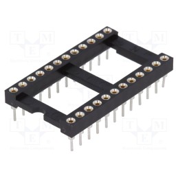 2 pcs x CONNFLY - DS1001-01-24BT1WSF6S - Socket: integrated circuits, DIP24, Pitch: 2.54mm, precision, THT