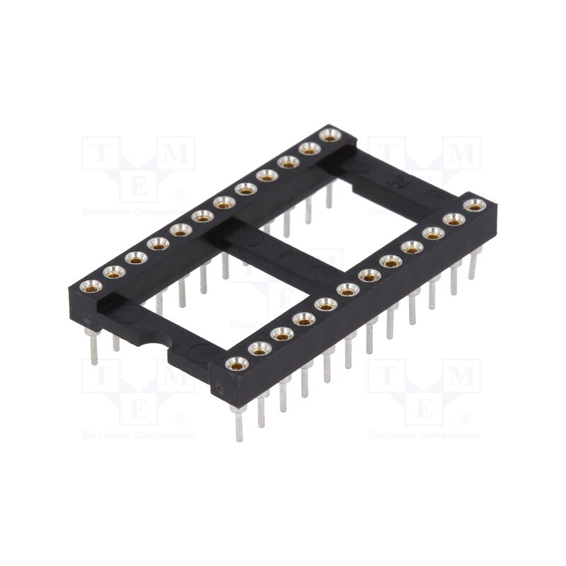 2 pcs x CONNFLY - DS1001-01-24BT1WSF6S - Socket: integrated circuits, DIP24, Pitch: 2.54mm, precision, THT