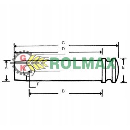 Standard pin 32x125 mm z332125kr