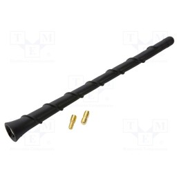 1 pcs x PER.PIC. - A00120-05 - Antenna mast, 0.2m, M5,UNF 10-32, black