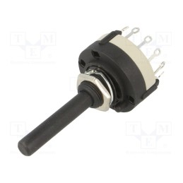 1 pcs x CANAL ELECTRONIC - SR26NS1-1-12-M10-38R6 - Switch: rotary, Pos: 12, 0.3A/125VAC, 1A/30VDC, Poles number: 1, 30°