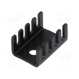 1 pcs x Advanced Thermal Solutions - ATS-PCB1070 - Heatsink: extruded, U, TO220, black, L: 19.1mm, W: 13.2mm, H: 9.5mm