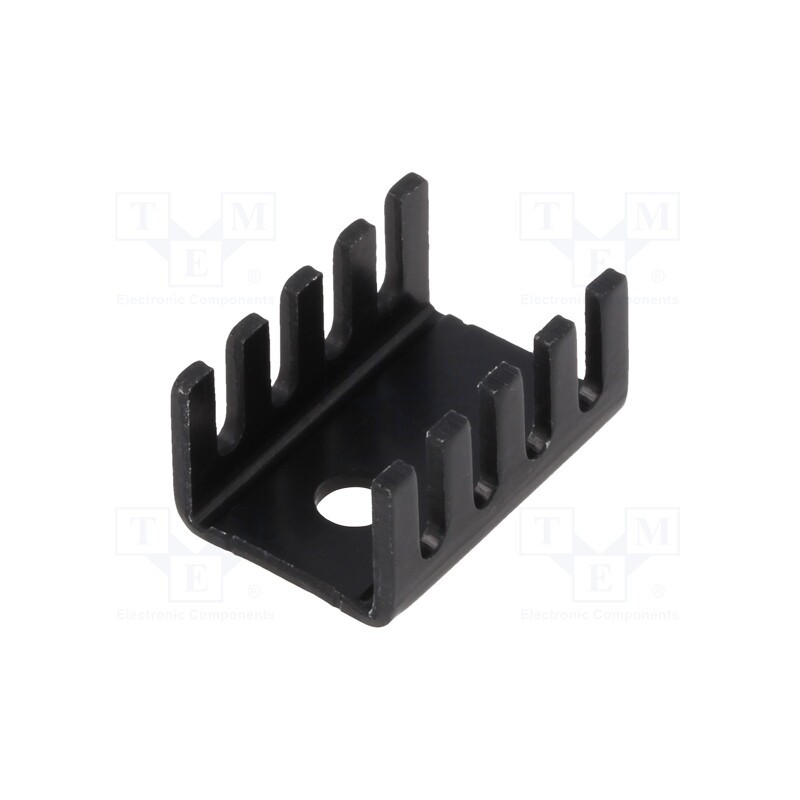 1 pcs x Advanced Thermal Solutions - ATS-PCB1070 - Heatsink: extruded, U, TO220, black, L: 19.1mm, W: 13.2mm, H: 9.5mm