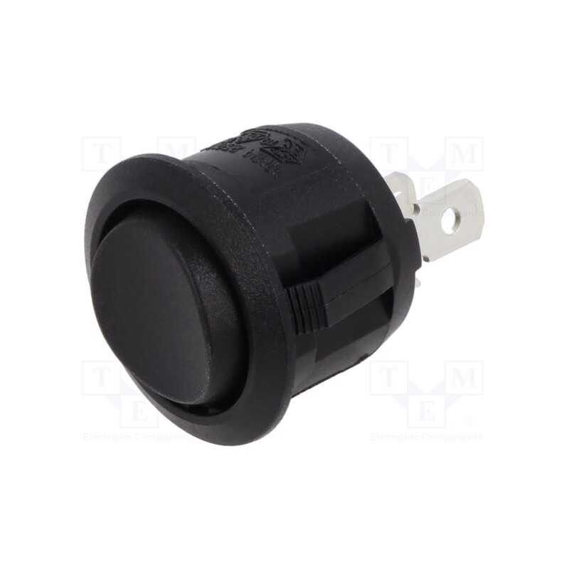 1 pcs x SWITCH COMPONENTS - RA1-1F-AC-2-B - ROCKER, SP3T, Pos: 3, ON-OFF-ON, 10A/250VAC, black, none, Body: black