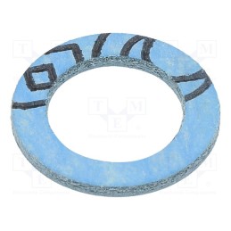 10 pcs x HELLERMANNTYTON - 166-50500 - Gasket, chloroprene, Thk: 1.5mm, Øint: 11.5mm, Øout: 20mm, M12