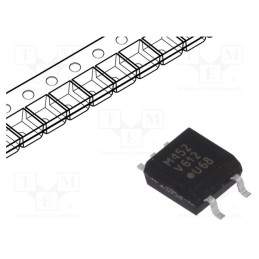 1 pcs x VISHAY - VOM452T - Optocoupler, SMD, Ch: 1, OUT: transistor, Uinsul: 3.75kV, Uce: 25V
