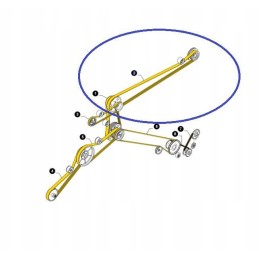 Pump drive belt new holland tx 84817631 cnh